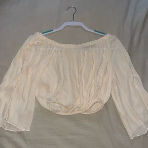 Off the shoulder, flowy shirt, Size S